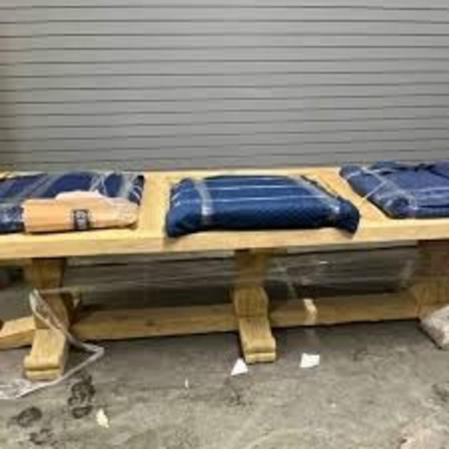 Restoration Hardware Natural Wood Dining Table - image-3