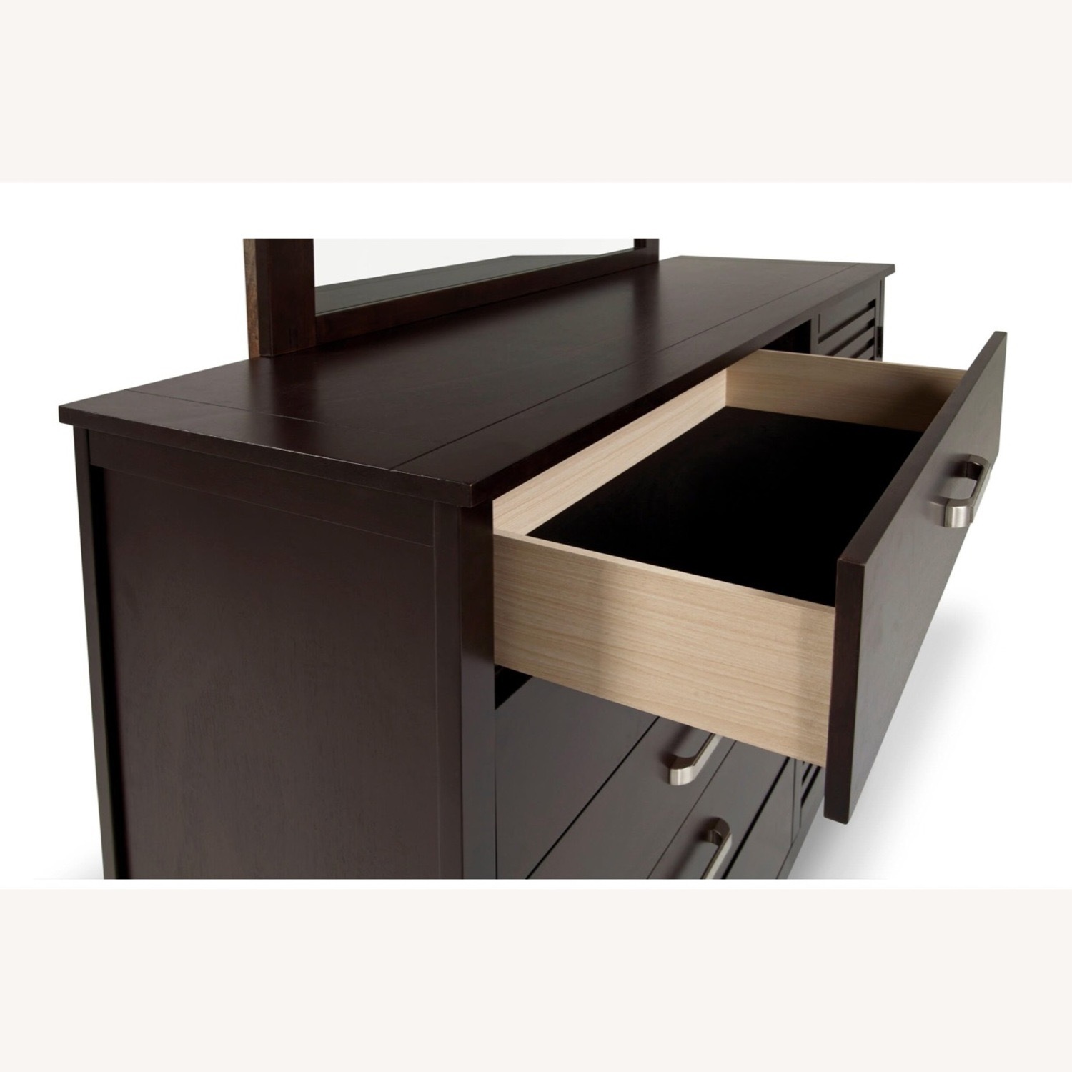 Bob's Discount Furniture Dalton Dark Brown Wood Dresser - image-1