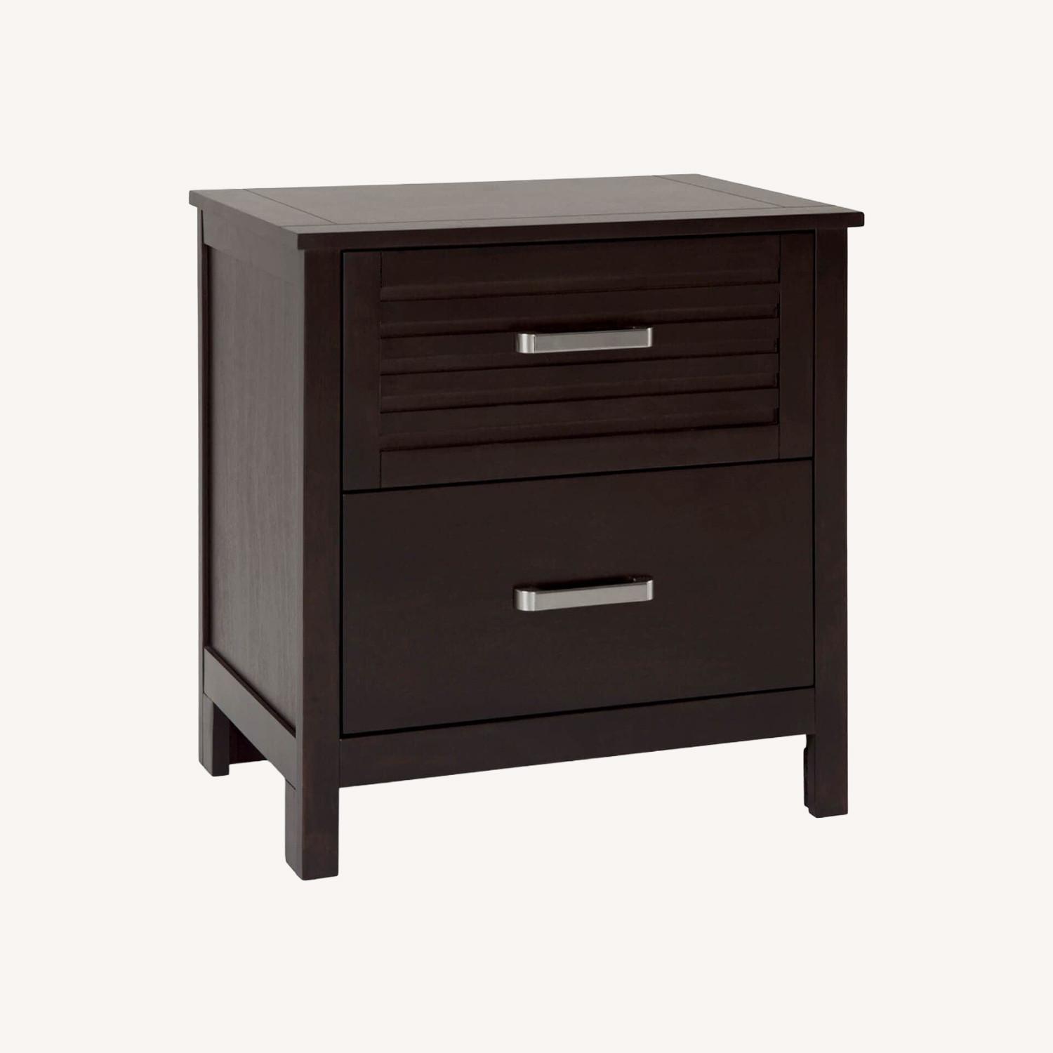 Bob's Discount Furniture Dalton Dark Brown Nightstand - image-0