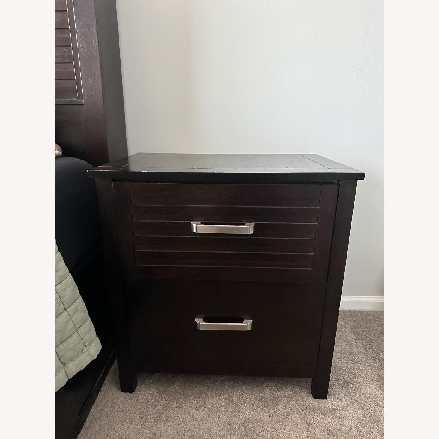 Bob's Discount Furniture Dalton Dark Brown Nightstand - image-1