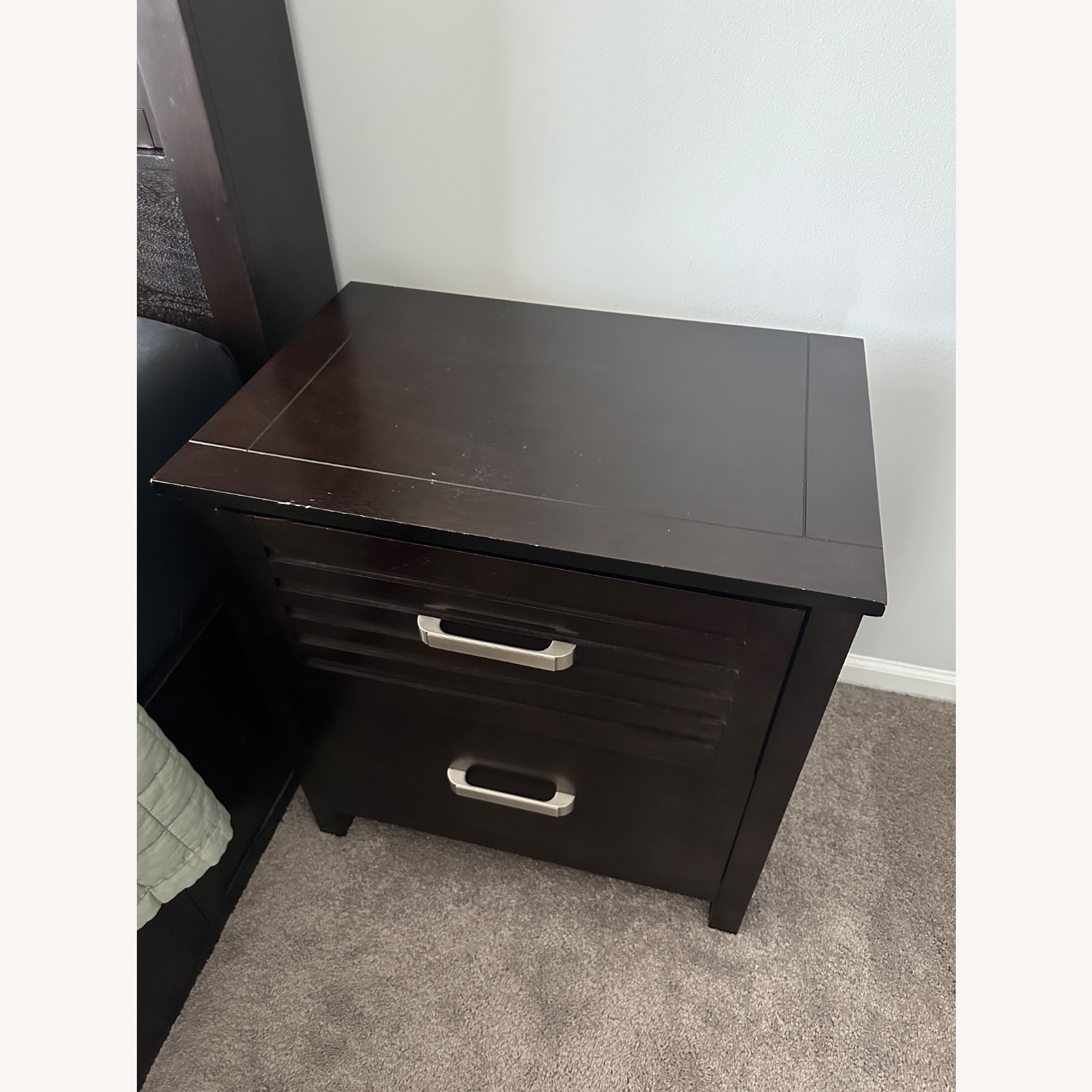 Bob's Discount Furniture Dalton Dark Brown Nightstand - image-3