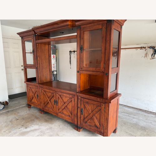 Used Vintage/Antique Natural Wood Media Storage for sale on AptDeco