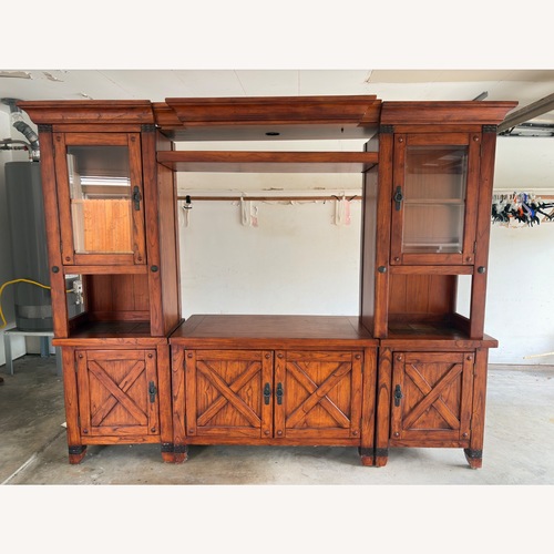 Used Vintage/Antique Natural Wood Media Storage for sale on AptDeco