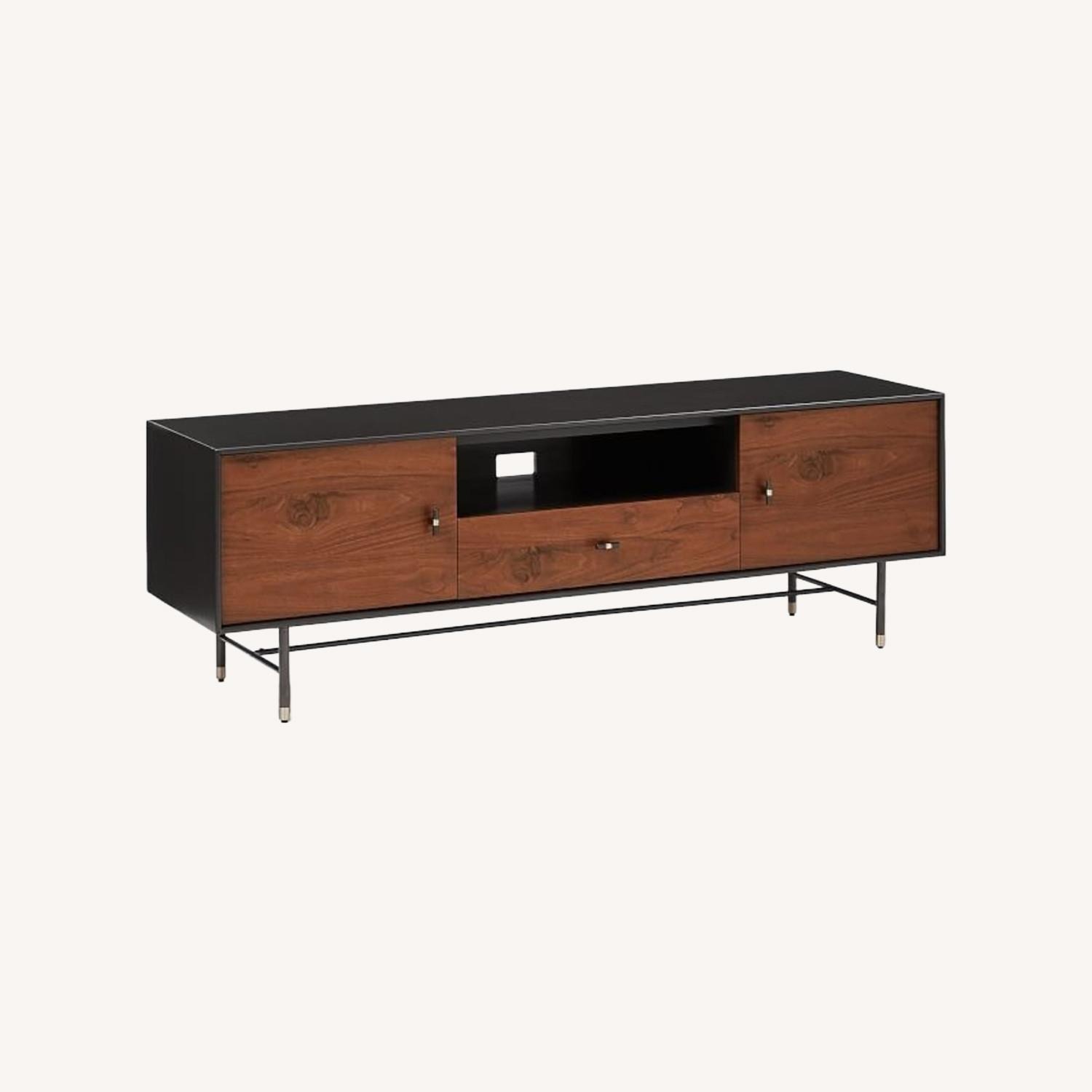 West Elm Modernist Lacquer Media Console 68" - image-0