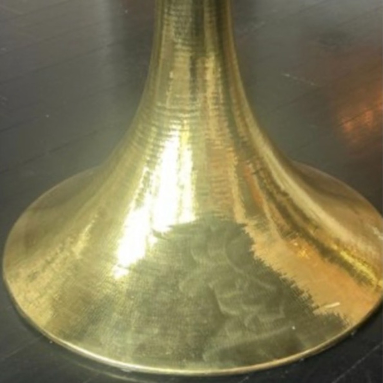 Dakota Black Marble Top Round Dining Table - image-4