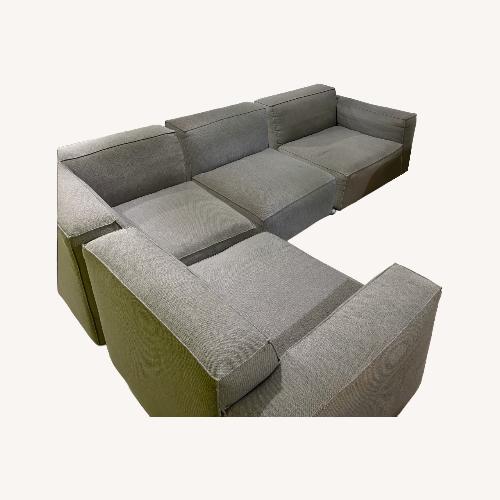 Used Article Solae Light Gray Fabric 3+ Piece Sectional for sale on AptDeco