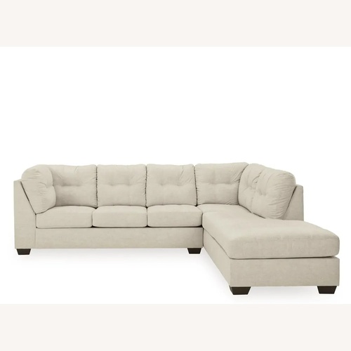 Used Ashley Furniture White Fabric 3+ Seater Sofa for sale on AptDeco