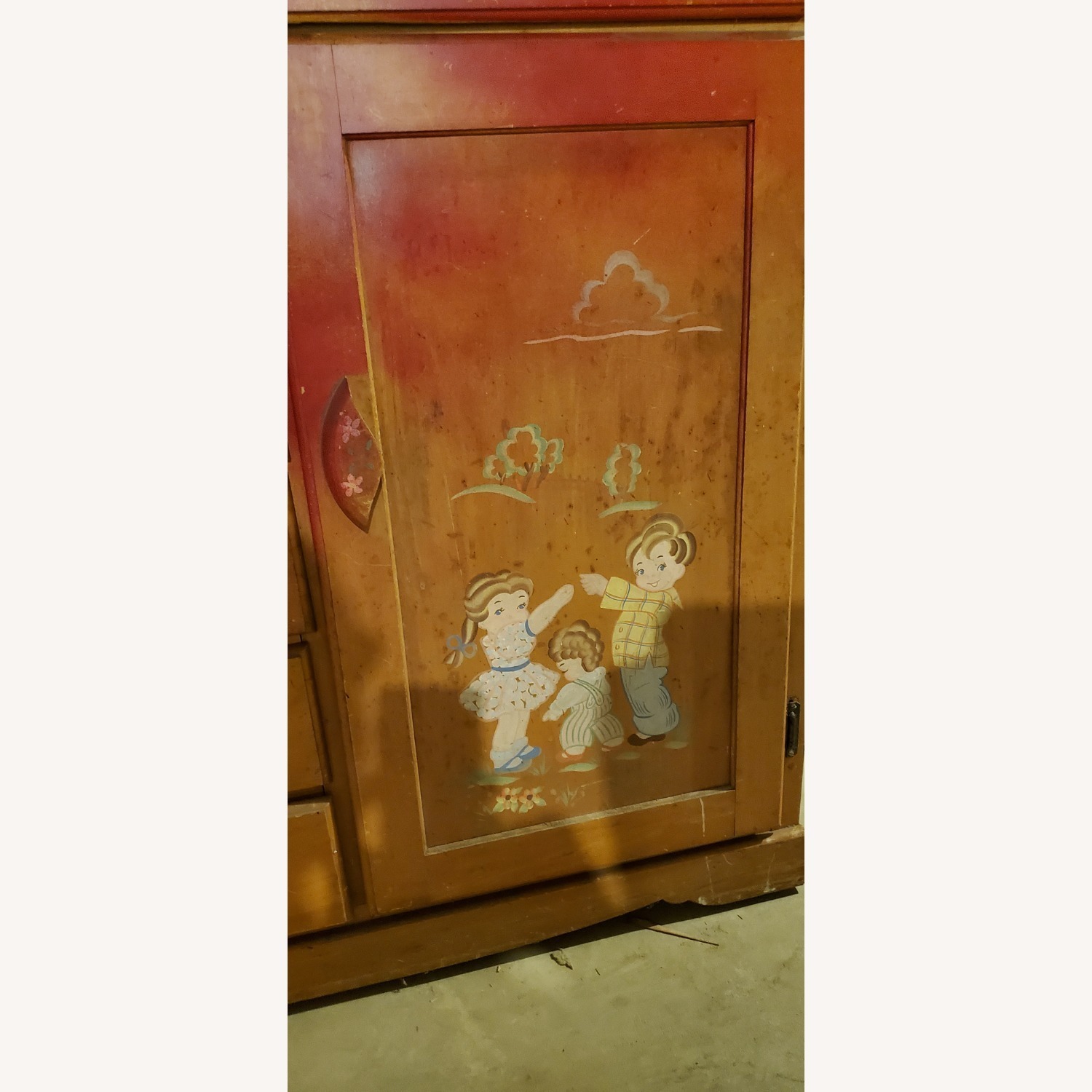 Vintage Small Dresser Chest Drawer Child 1950s - image-4