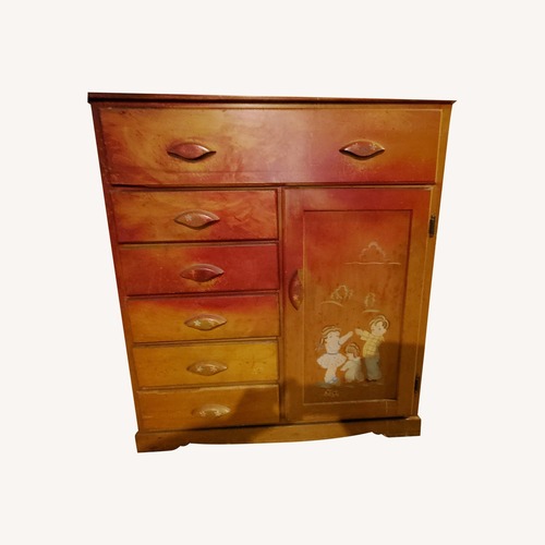 Used Vintage Small Dresser Chest Drawer Child 1950s for sale on AptDeco