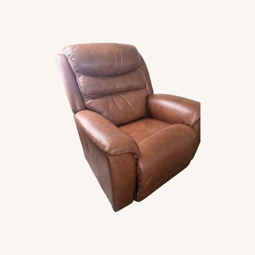 Used Lazy Boy Dark Brown Leather Recliner for sale on AptDeco