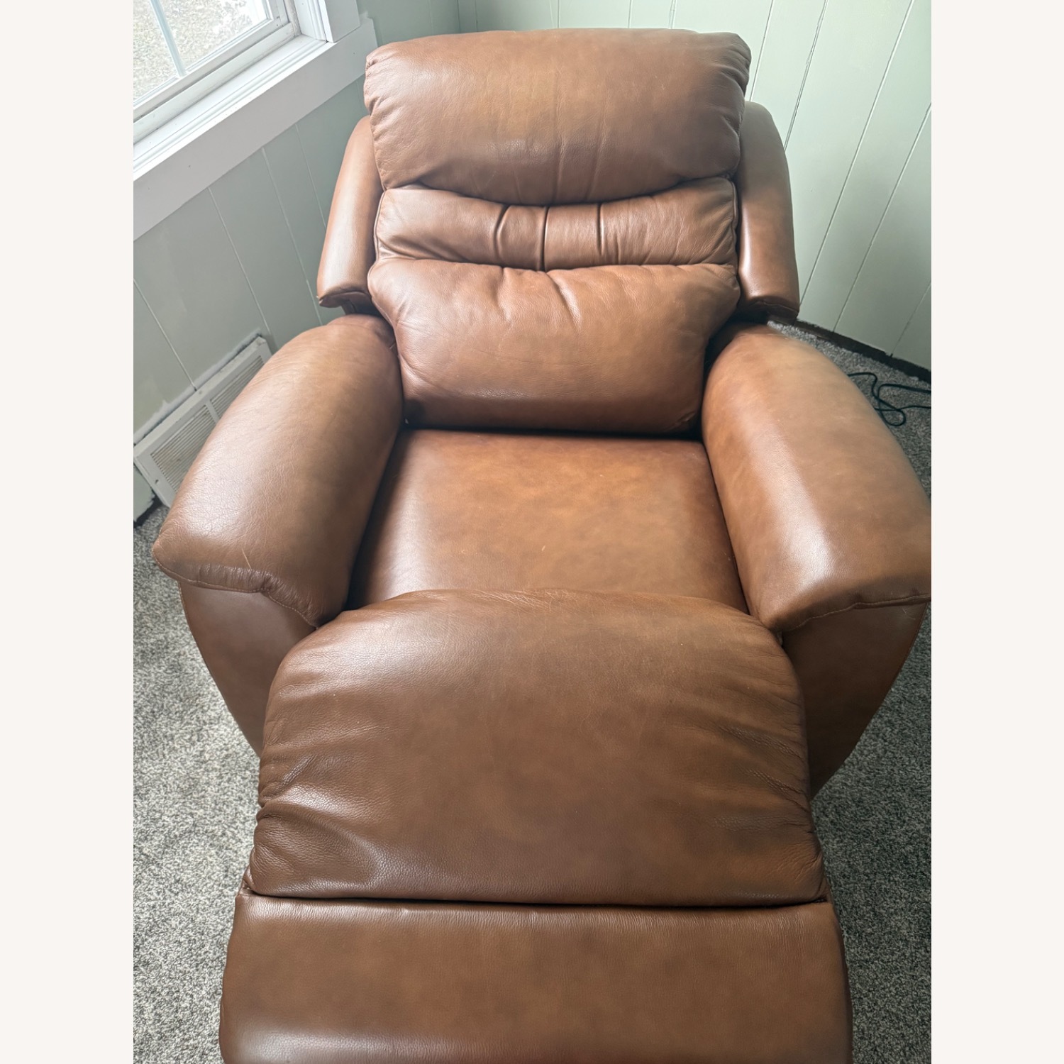 Lazy Boy Dark Brown Leather Recliner - image-2