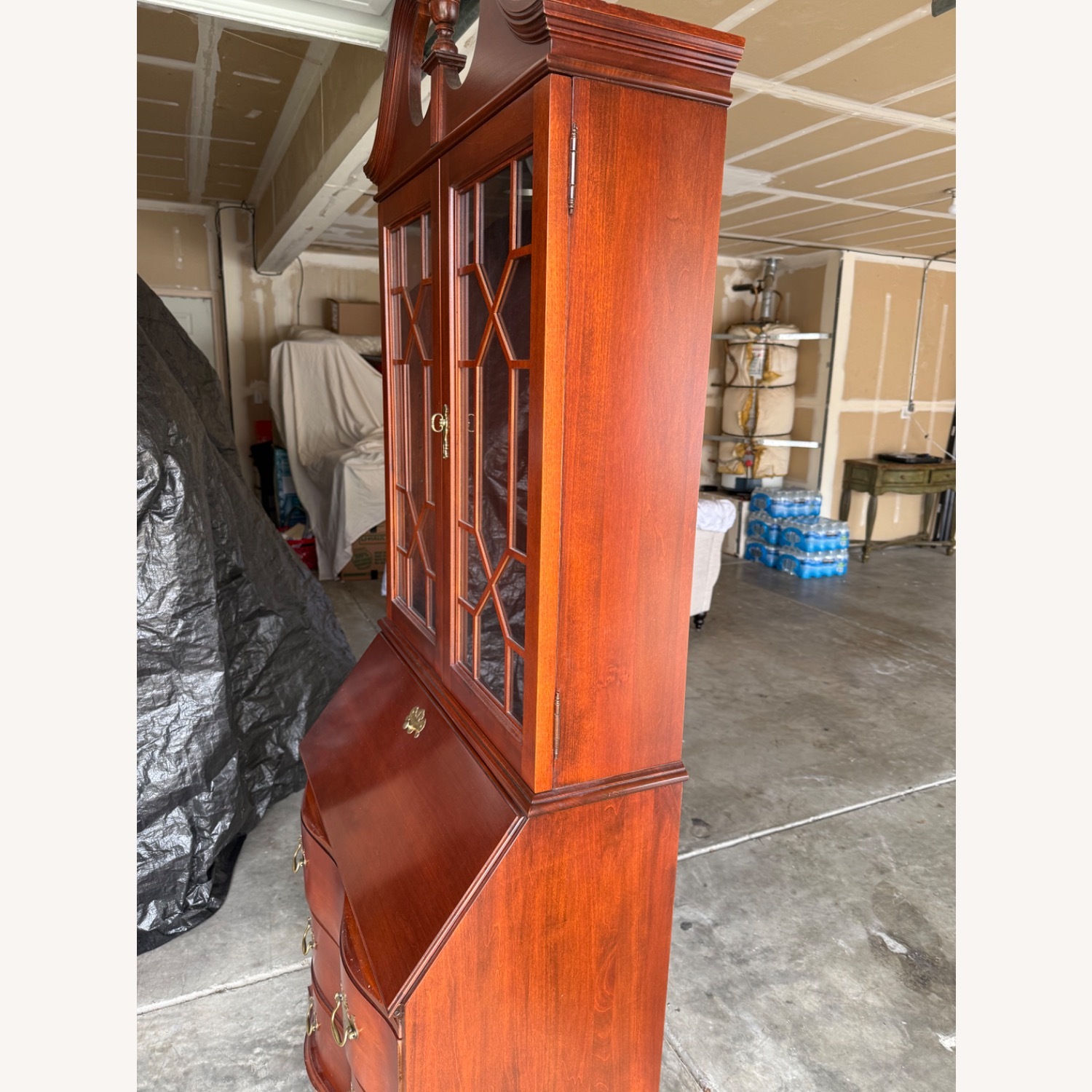 Vintage Mahogany Secretary Desk - image-4