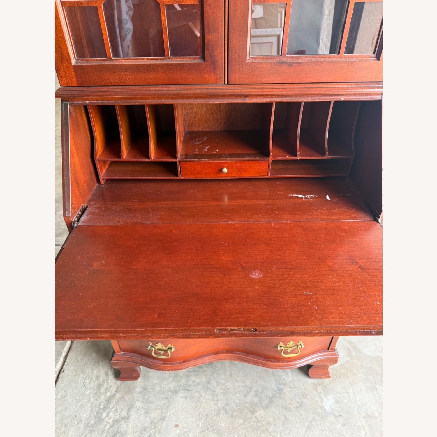 Vintage Mahogany Secretary Desk - image-1