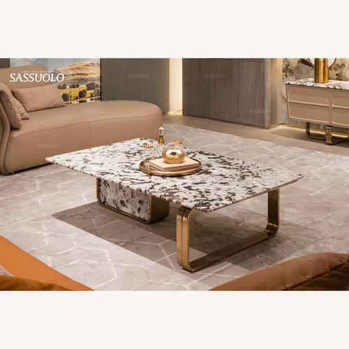 Used White Marble Coffee Table for sale on AptDeco