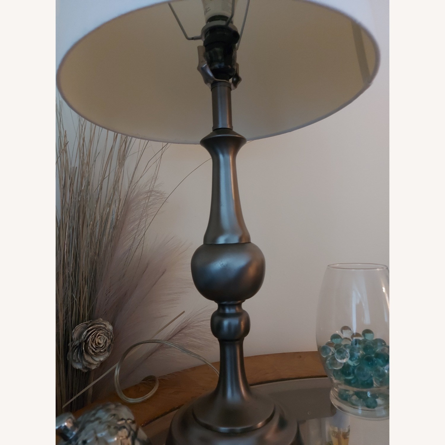 Home Decorator's Light Gray Metal Floor Lamp - image-5