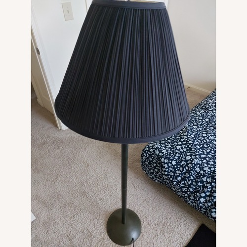 Used Home Decorator's Light Gray Metal Floor Lamp for sale on AptDeco
