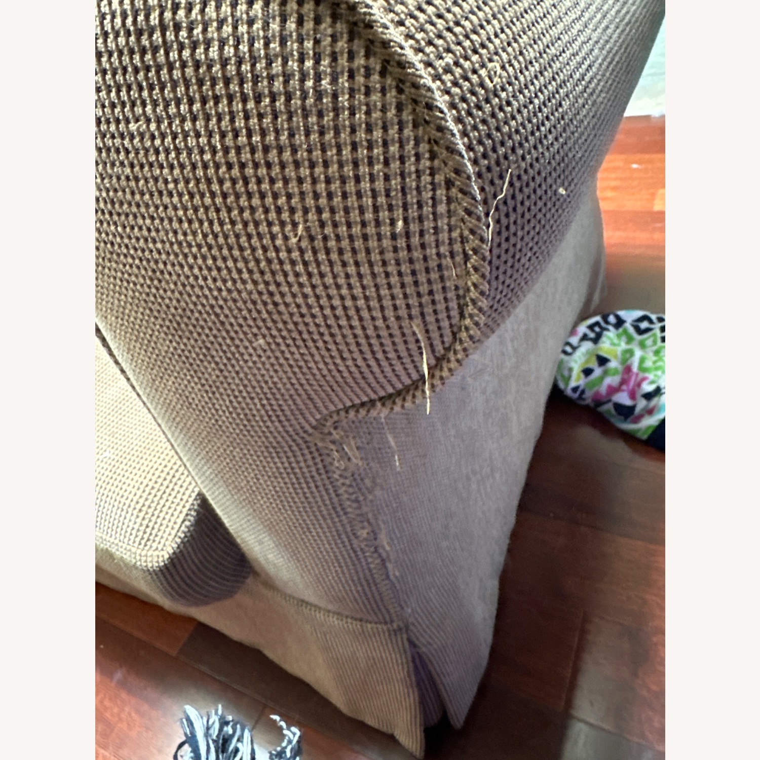 Light Brown Fabric 3+ Seater Sofa - image-6