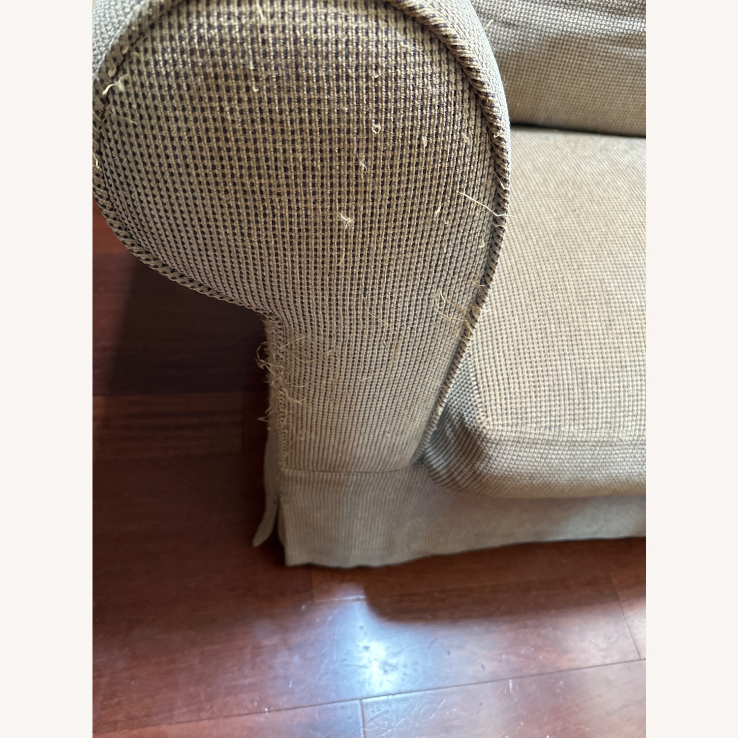 Light Brown Fabric 3+ Seater Sofa - image-5