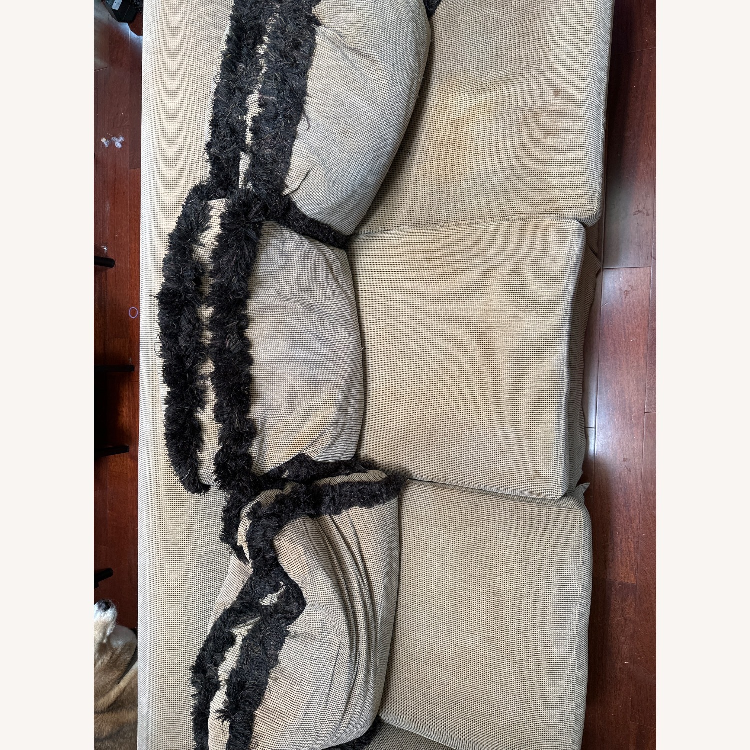 Light Brown Fabric 3+ Seater Sofa - image-2