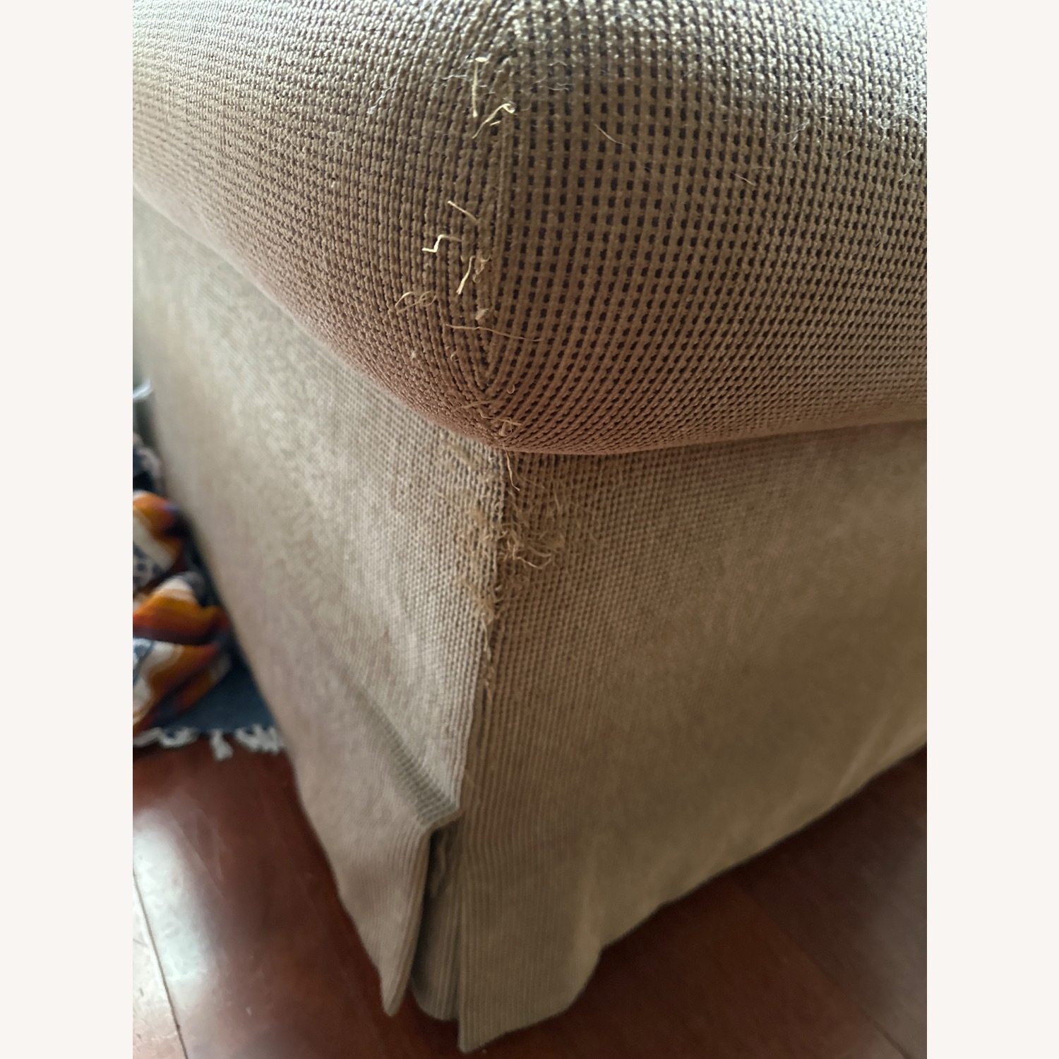 Light Brown Fabric 3+ Seater Sofa - image-7