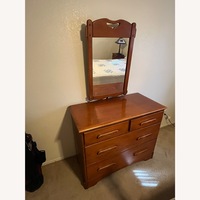 Light Brown Dresser with Mirror