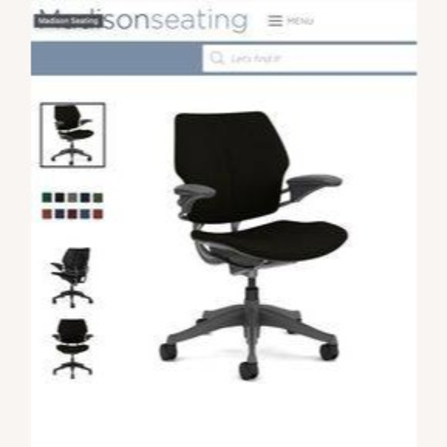 Humanscale Black Office Chairs (Set of 5) - image-4