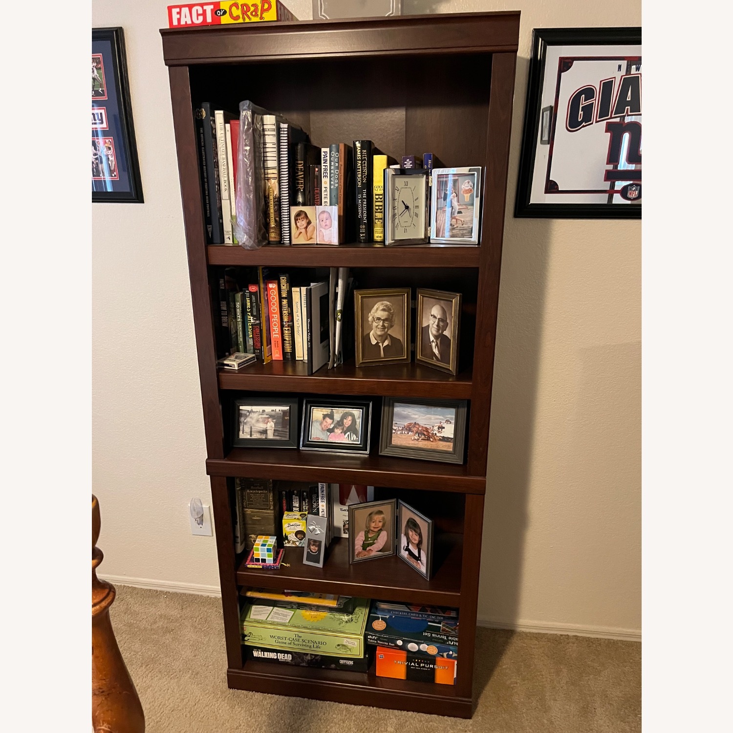 Dark Brown Bookcase - image-2