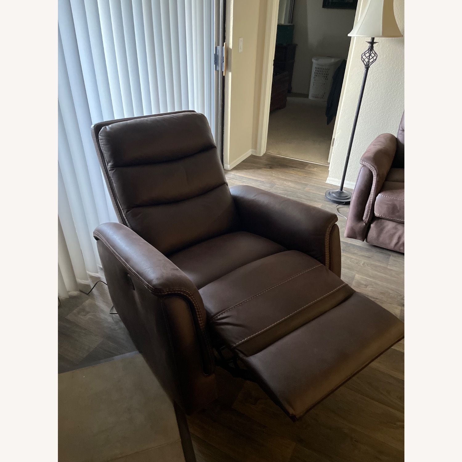 Dark Brown Recliner - image-2