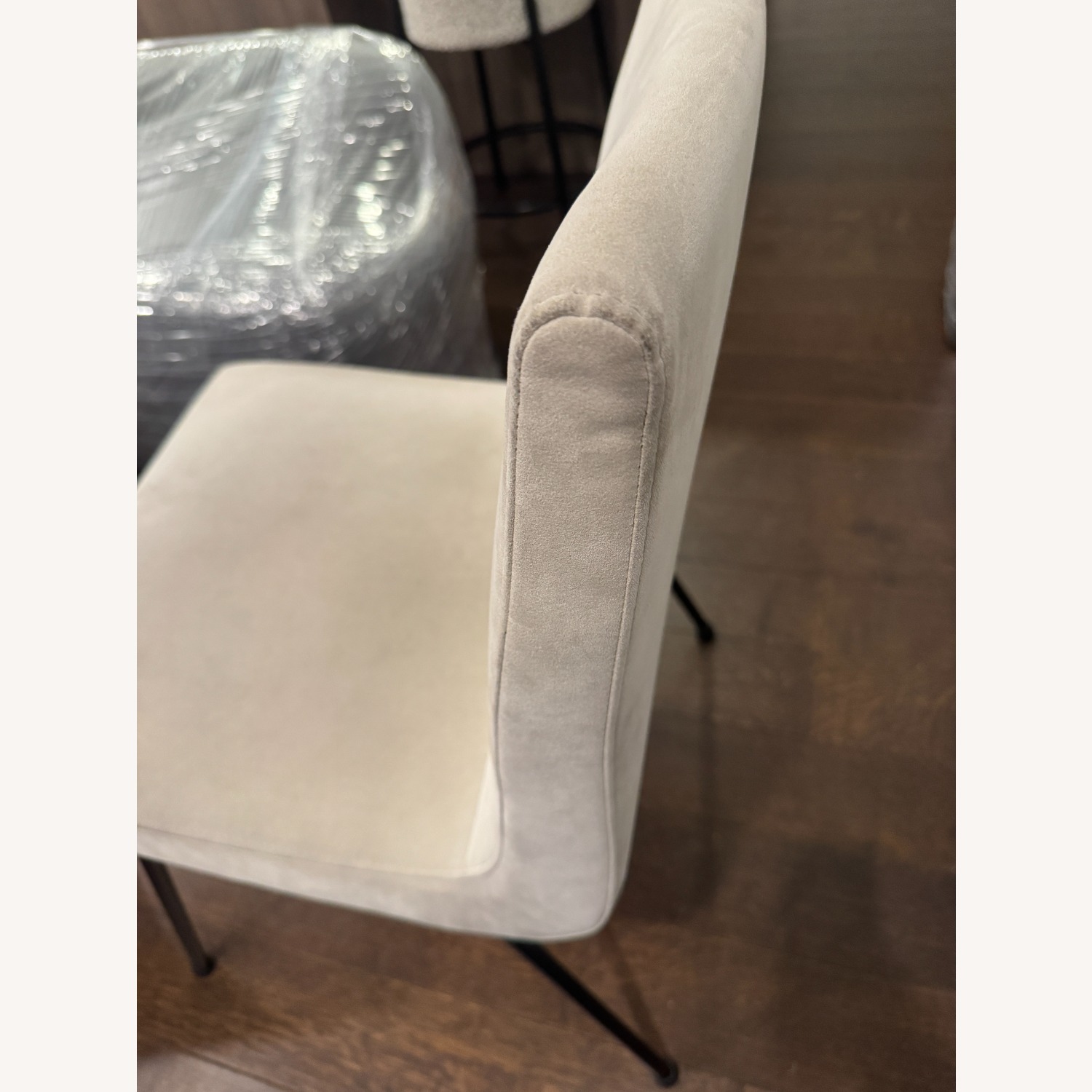 Ligne Roset Light Gray Polyurethane Dining Chair - image-8
