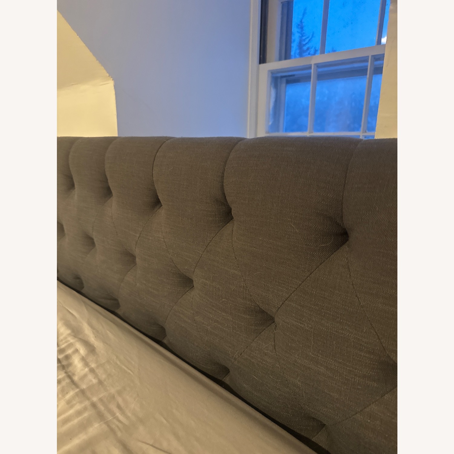 CB2 Seraphina Dark Gray King Bed - image-4