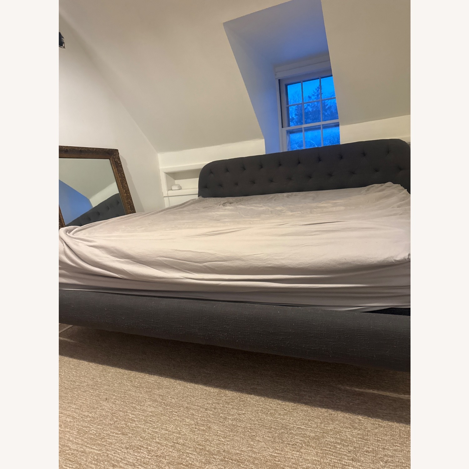 CB2 Seraphina Dark Gray King Bed - image-1