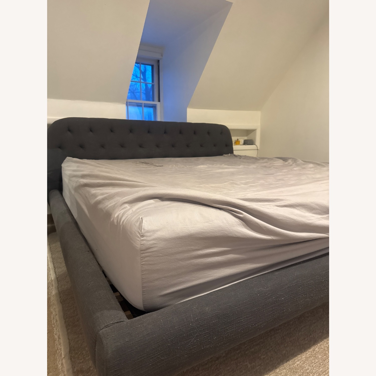 CB2 Seraphina Dark Gray King Bed - image-2