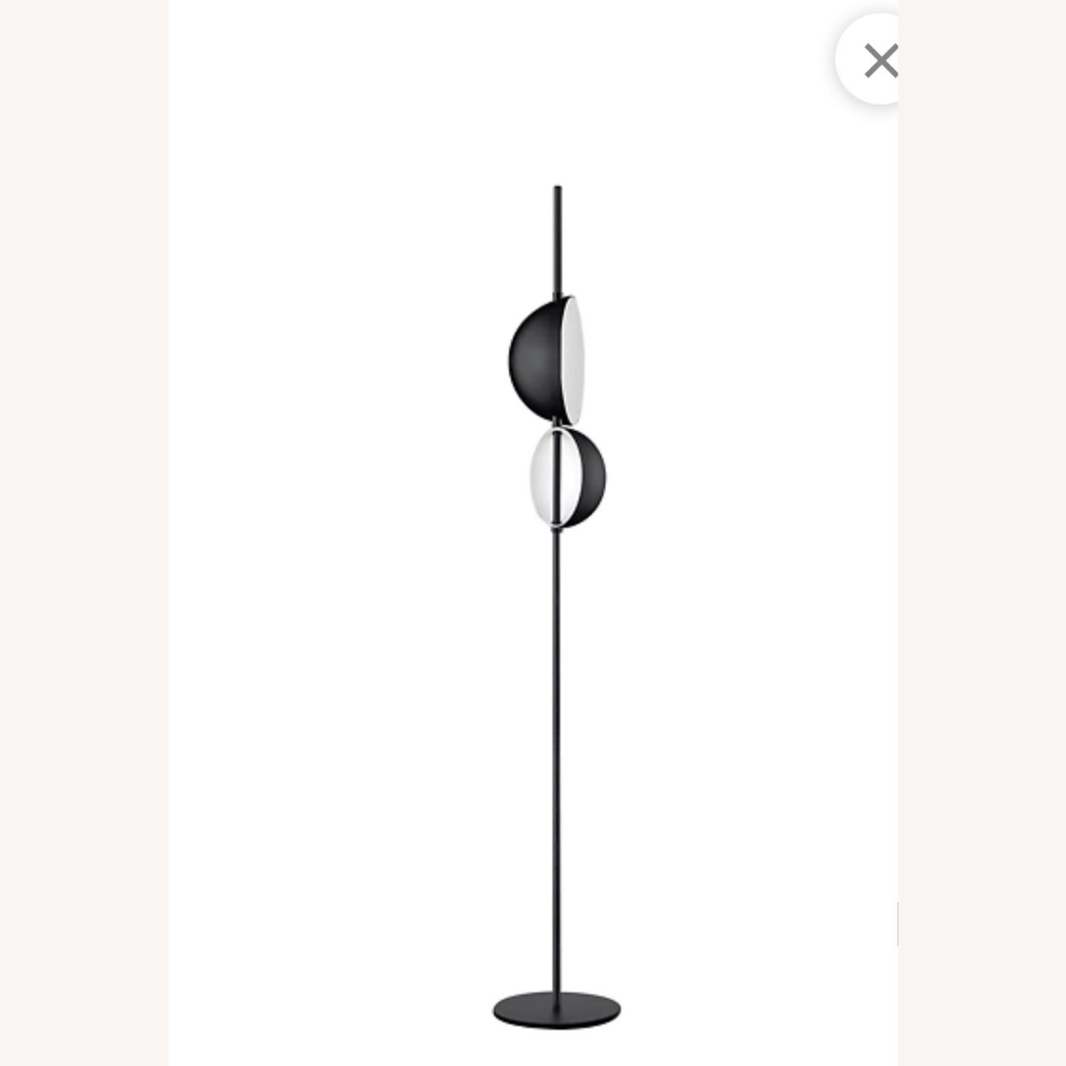 Oluce Black Superluna Floor Lamp - image-5