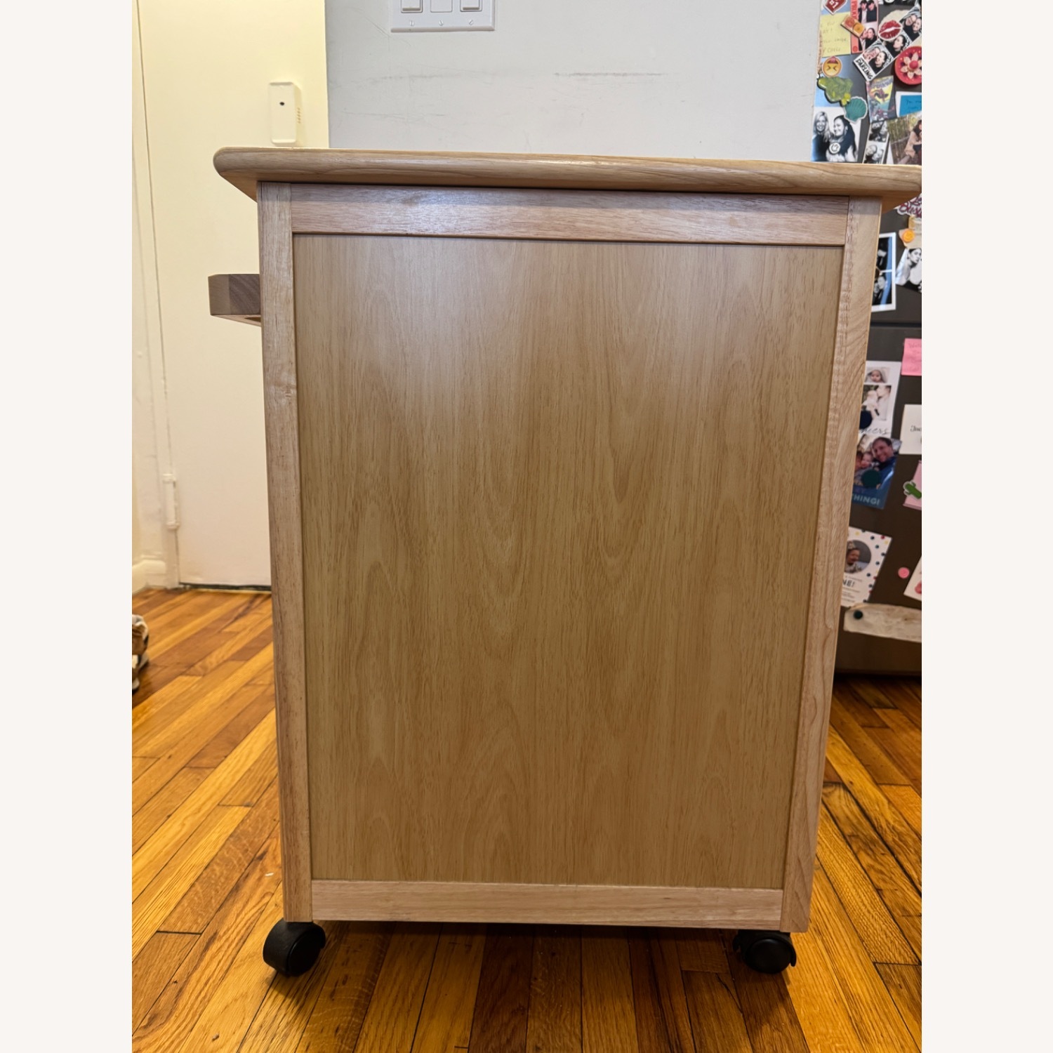 Winsome Wood Natural Wood Bar Cart - image-3