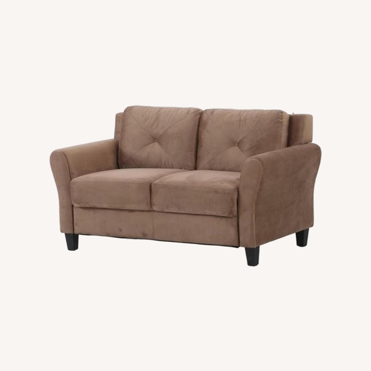 Beige Loveseat Sofa - image-0