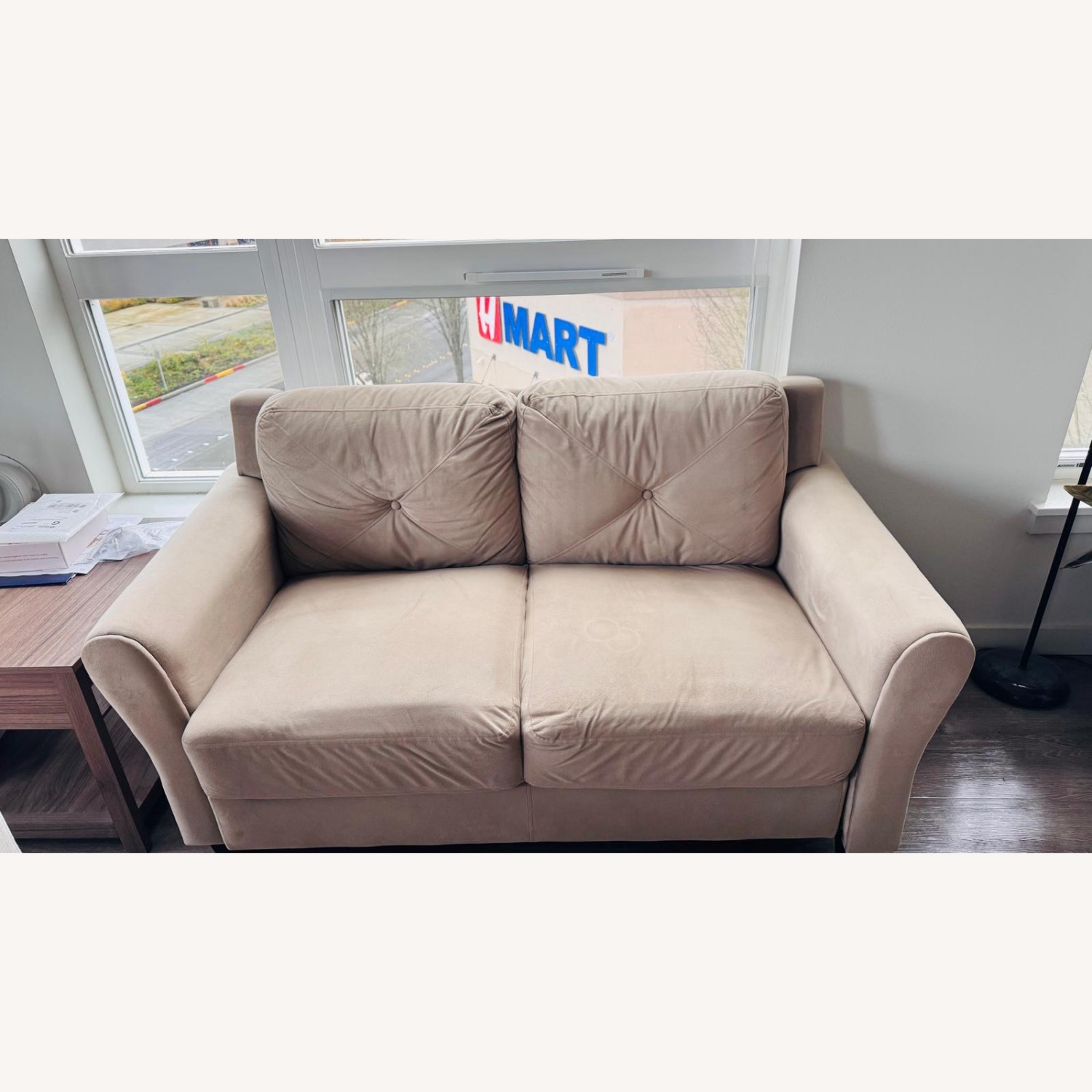 Beige Loveseat Sofa - image-3