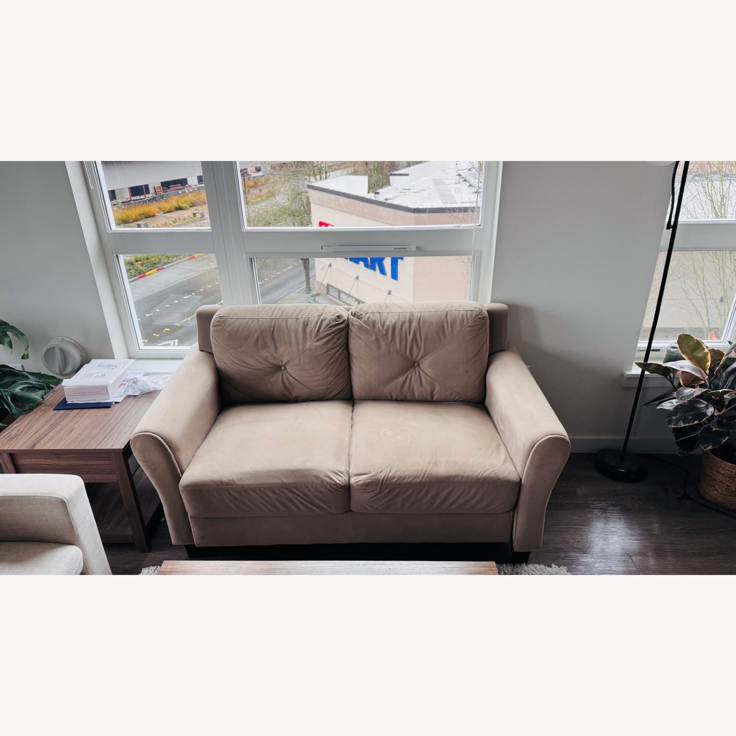 Beige Loveseat Sofa - image-2