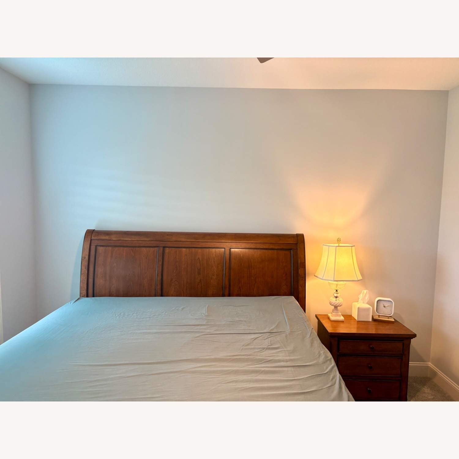 Furniture Row Dark Brown Wood King Bed - image-4