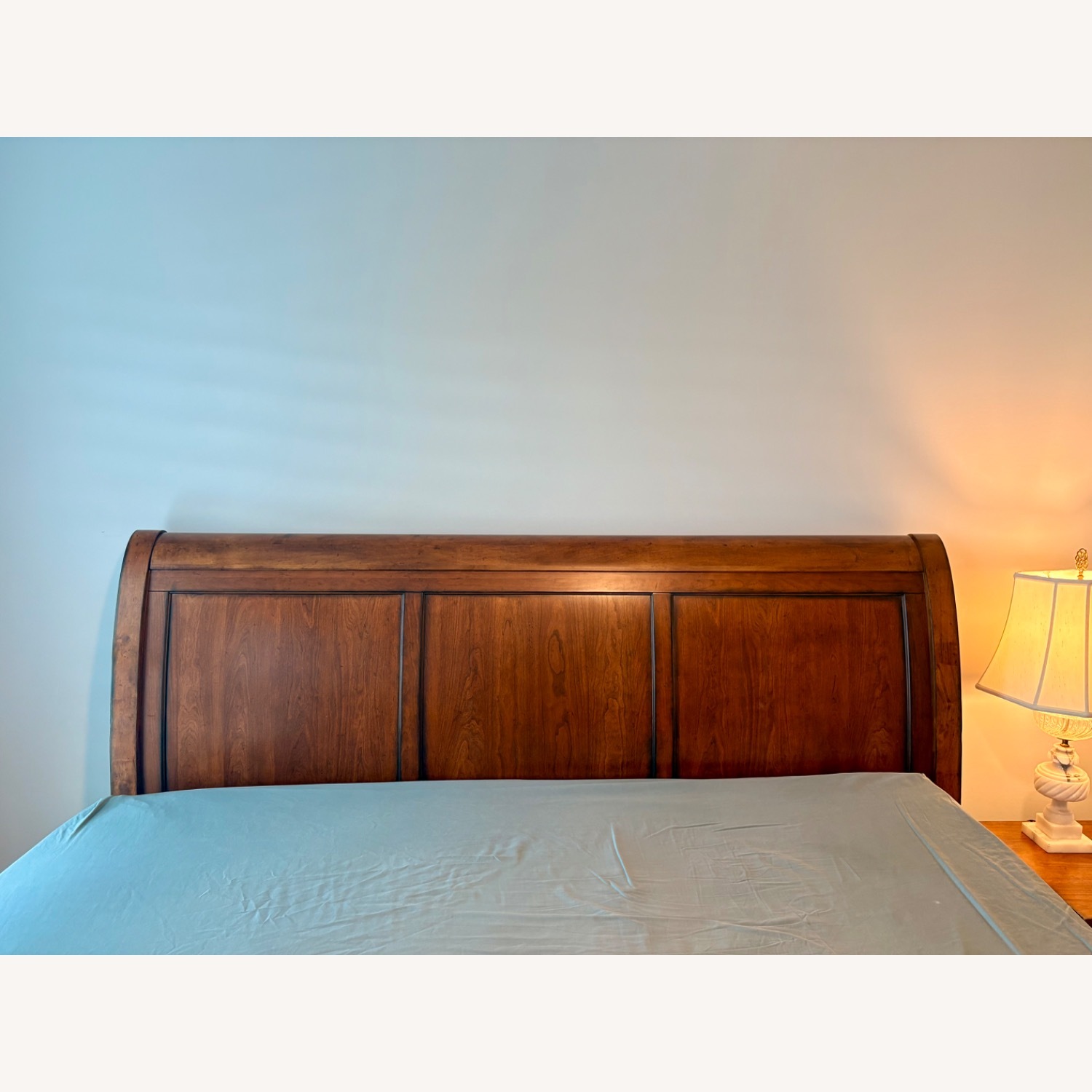 Furniture Row Dark Brown Wood King Bed - image-3