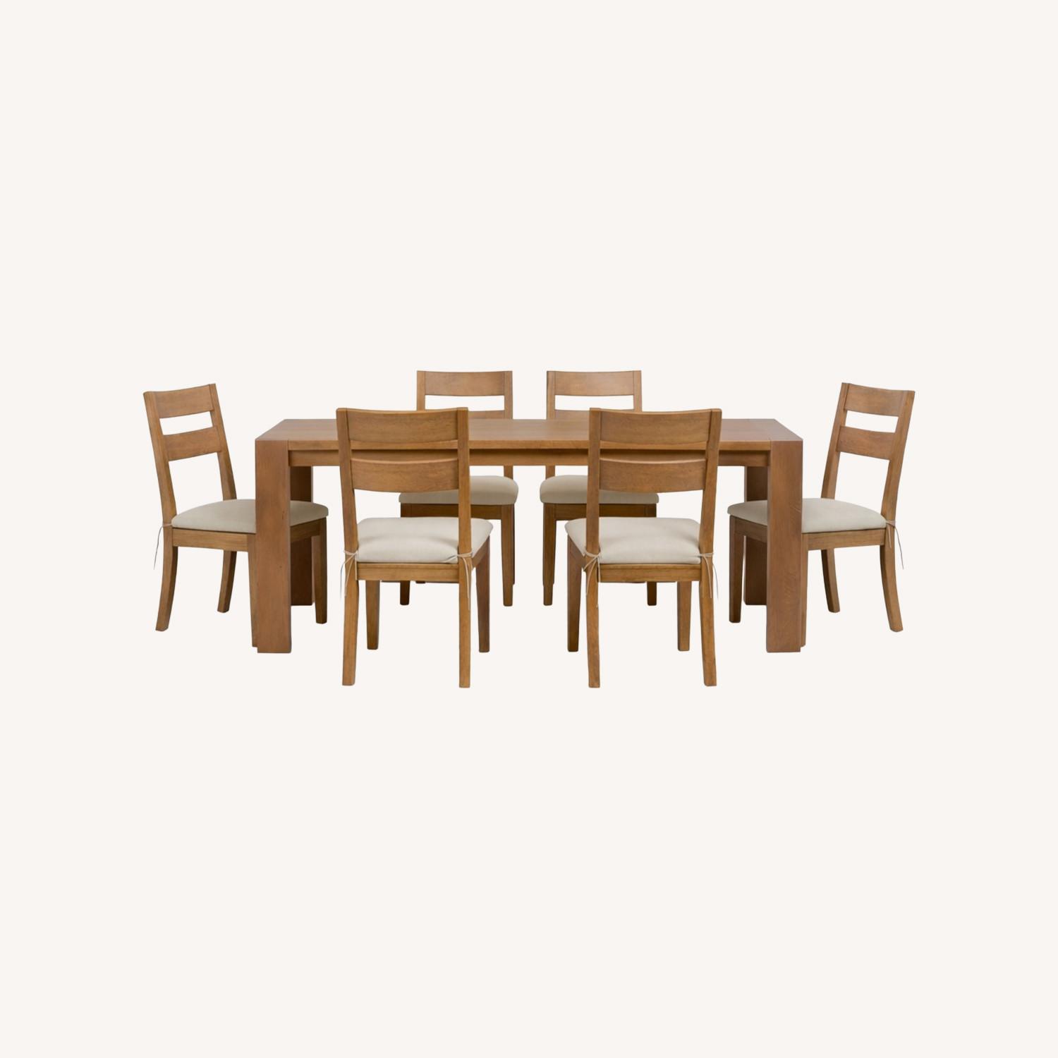 Crate & Barrel Natural Wood Dining Sets - image-0