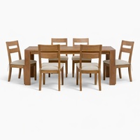 Crate & Barrel Natural Wood Dining Sets