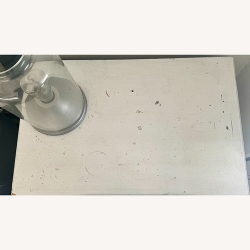 Used White Wood Nightstand for sale on AptDeco