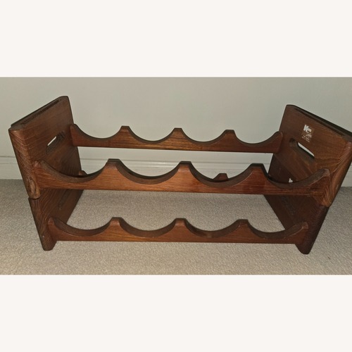 Used Vintage Teak Wine Rack: Mid-Century Modern  for sale on AptDeco