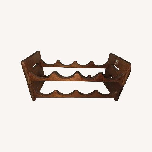 Used Vintage Teak Wine Rack: Mid-Century Modern  for sale on AptDeco