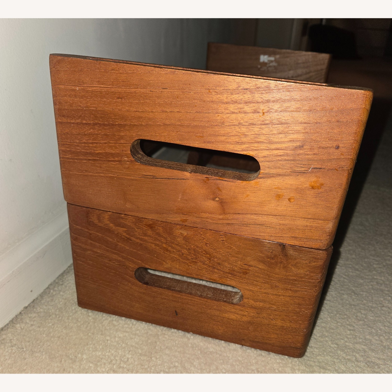 Vintage Teak Wine Rack: Mid-Century Modern  - image-2