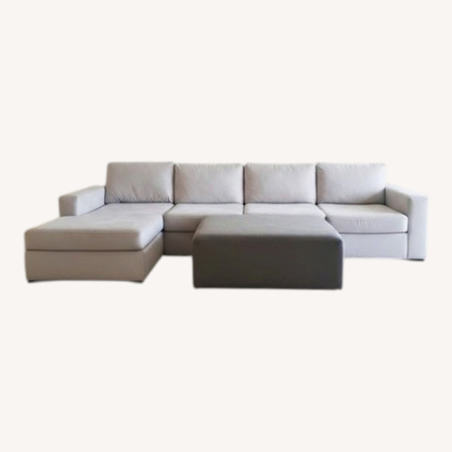 Used Living Spaces Light Gray 3+ Piece Sectional for sale on AptDeco
