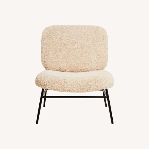 Used Zara Home Natural Fabric Accent Chair for sale on AptDeco