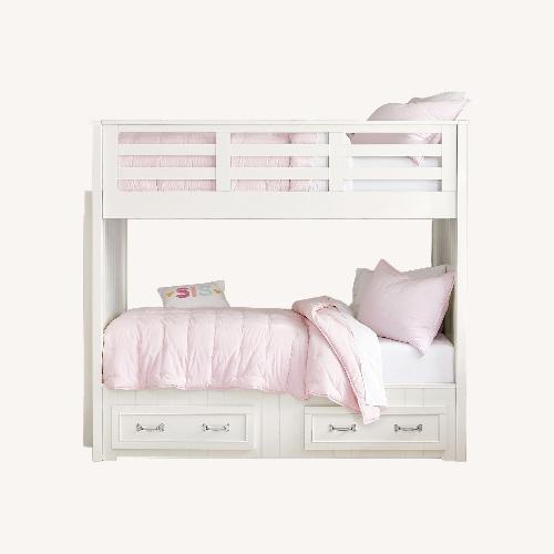Used Pottery Barn Belden Twin Bunk Bed With Drawers for sale on AptDeco