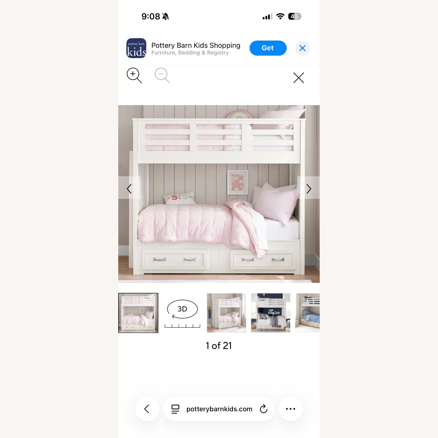 Pottery Barn Belden Twin Bunk Bed With Drawers - image-1