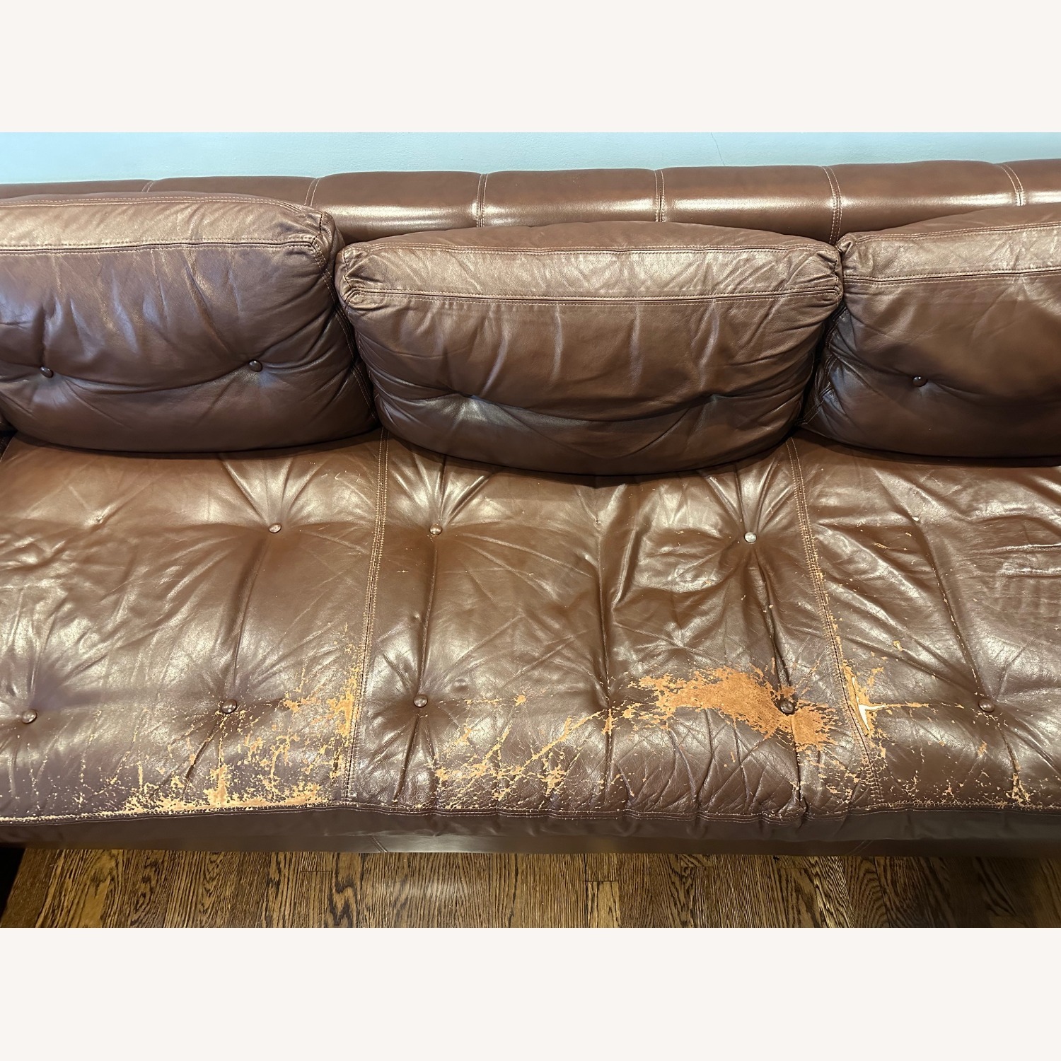 Arhaus Garner Dark Brown Leather 2 Piece Sectional - image-8